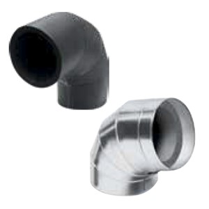CURVA AL CLAD PREFORMATA CON RIVESTITO ALLUMINIO Ø 19X22 MM