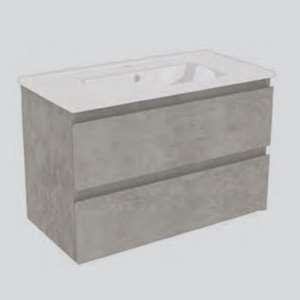 MOBILE ALLEGRA GRIGIO 60X40 CM 2 CASS. LAVABO CERAMICA