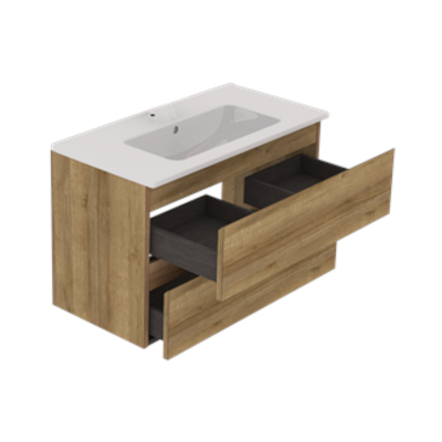 MOBILE ALLEGRA ROVERE 60X40 CM 2 CASS. LAVABO CERAMICA
