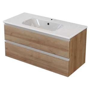 MOBILE NOBU ROVERE 80X46 CM 2 CASS. LAVABO CERAMICA