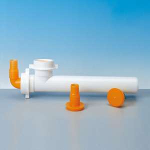 TUBO PER LAVASTOVIGLIE E LAVATRICE Ø 40 MM BIANCO