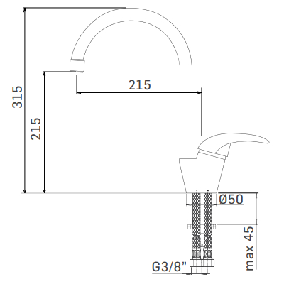 MISCELATORE MONOF. LAVELLO BOCCA GIREVOLE - SERIE LEMON 7202