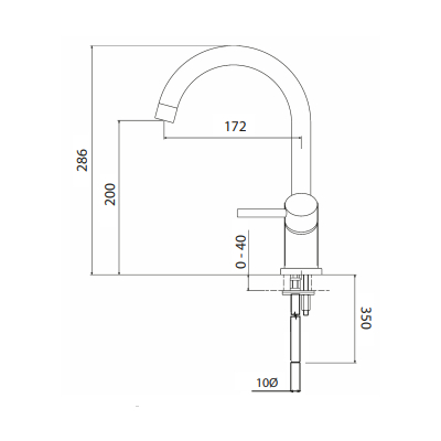 MISCELATORE MONOFORO LAVELLO - SERIE PICO 7381