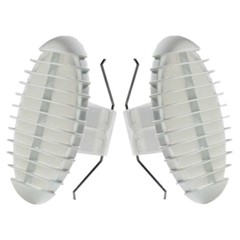 COPPIA BORCHIE TONDE CON MOLLA IN ABS Ø 190 MM