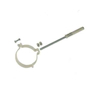 COLLARE BIANCO CON VITE LUNGA Ø 80 MM