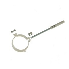 COLLARE BIANCO CON VITE LUNGA Ø 80 MM