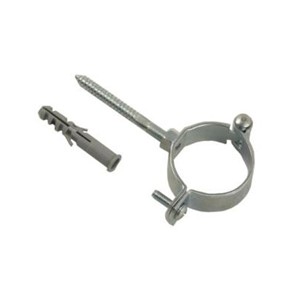 FERMATUBO A CERNIERA CON VITE TASSELLO ACCIAIO ZINC. Ø 3/8