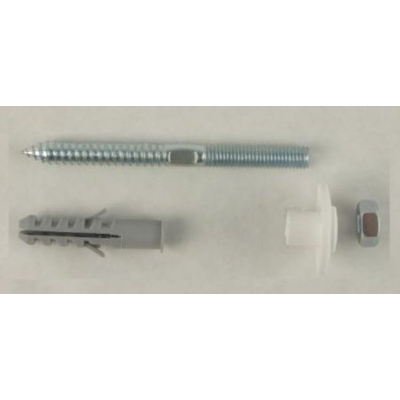 FISSAGGIO LAVABO CON DADO ACCIAIO ZINCATO BIANCO Ø 10X120