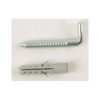 ELEMENTO FISSAGGIO X SCALDABAGNO ACCIAIO ZINC. BIANCO 10X80