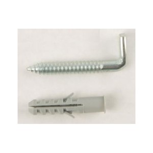 ELEMENTO FISSAGGIO X SCALDABAGNO ACCIAIO ZINC. BIANCO 10X80