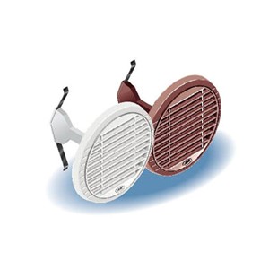 GRIGLIA AEREAZIONE TONDA Ø 160 MM BIANCA