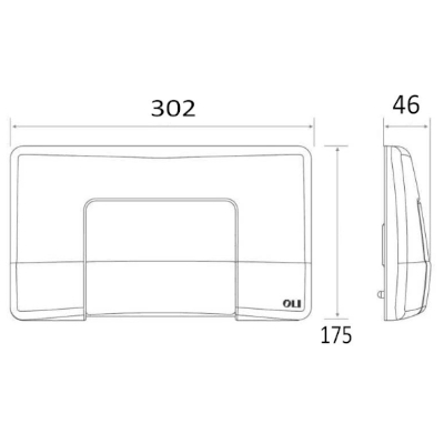PLACCA MONOTASTO PER CASSETTE DIAMANTE BIANCA