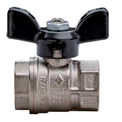 VALVOLA SFERA 1520 CON FARFALLA F/F Ø 1/2