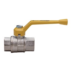 VALVOLA SFERA GAS 9010 CON LEVA GIALLA Ø 3/8