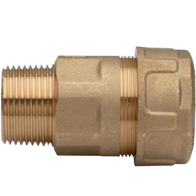 RACCORDO OTTONE PER TUBO DI FERRO - Ø 3/8