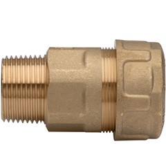 RACCORDO OTTONE PER TUBO DI FERRO - Ø 3/8