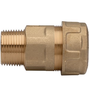 RACCORDO OTTONE PER TUBO DI FERRO - Ø 3/8