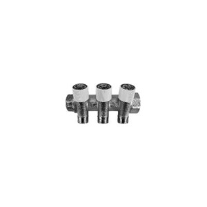 COLLETTORE UNIPIPE 2 VIE CON RUBINETTI Ø 3/4