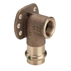 GOMITO 90° CON FLANGIA 2225.5 F PRESSIONE ACQUA Ø 1/2