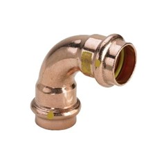 CURVA 90° 2616 IN RAME A PRESSARE X GAS Ø 15 F/F