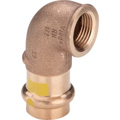 CURVA 90° FR 2614.2 F. IN BRONZO X GAS Ø 1/2