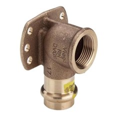 GOMITO 90° CON FLANGIA 2625.5 FILETTATO F. GAS Ø 1/2