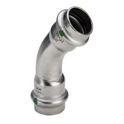 CURVA 45° FEMMINA 2326 INOX PRESSIONE X ACQUA Ø 42 MM
