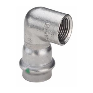 GOMITO 90° F. 2314.2 INOX A PRESSIONE X ACQUA Ø 18X1/2