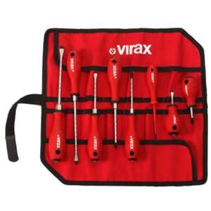 VIRAX SET NR. 8 CACCIAVITI MAGNETICI IN ASTUCCIO TESSILE