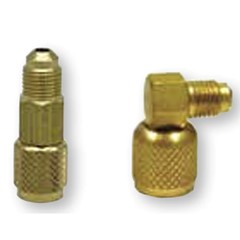 RACCORDO RIGIDO CON DEPRESSORE Ø 1/4'F X 5/16M SAE